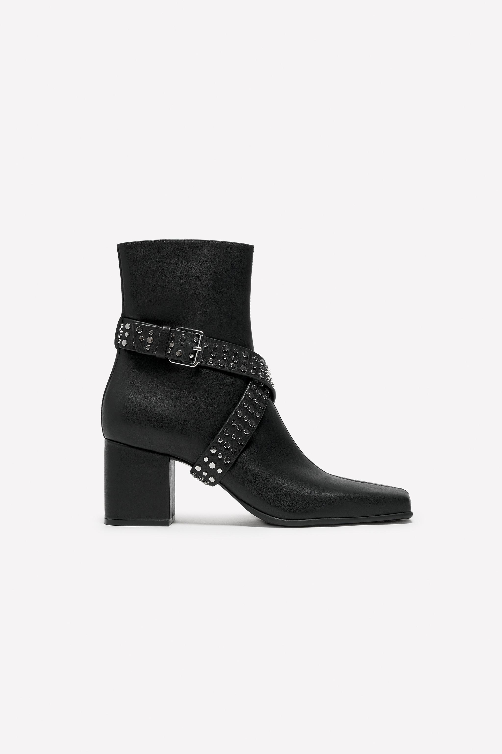 LEATHER HEEL BOOTS LUDOVIC DE SAINT SERNIN x ZARA